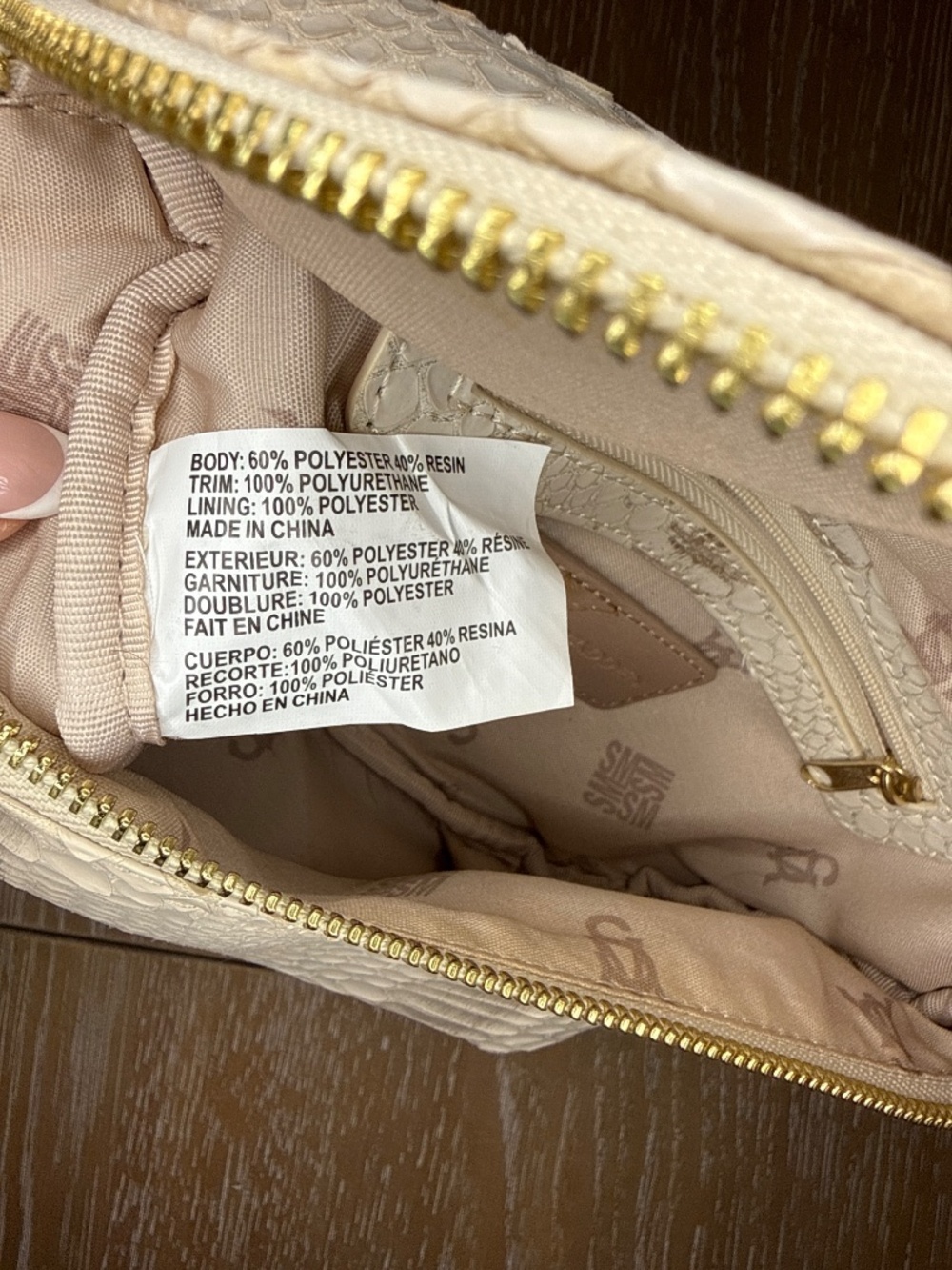 Steve Madden BIDA Nude Belt Bag, Shoulder Bag chain Strap - Picture 14 of 16